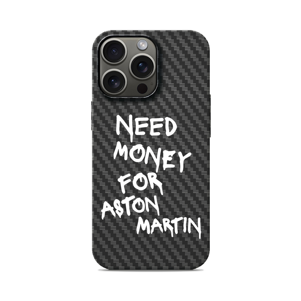 Карбоновий чохол з MagSafe для iPhone Need Money For Aston Martin Need Money For Aston Martin