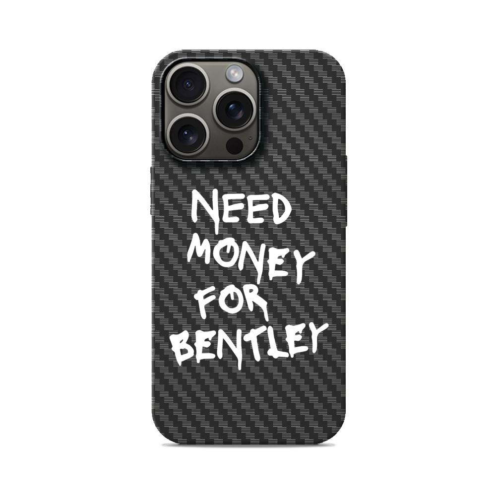 Карбоновий чохол з MagSafe для iPhone Need Money For Bentley Need Money For Bentley