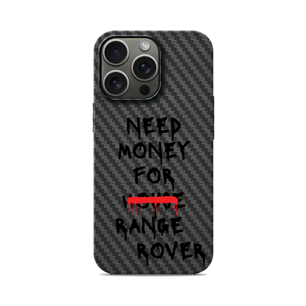 Карбоновий чохол з MagSafe для iPhone Need Money For house Range Rover Need Money For house Range Rover