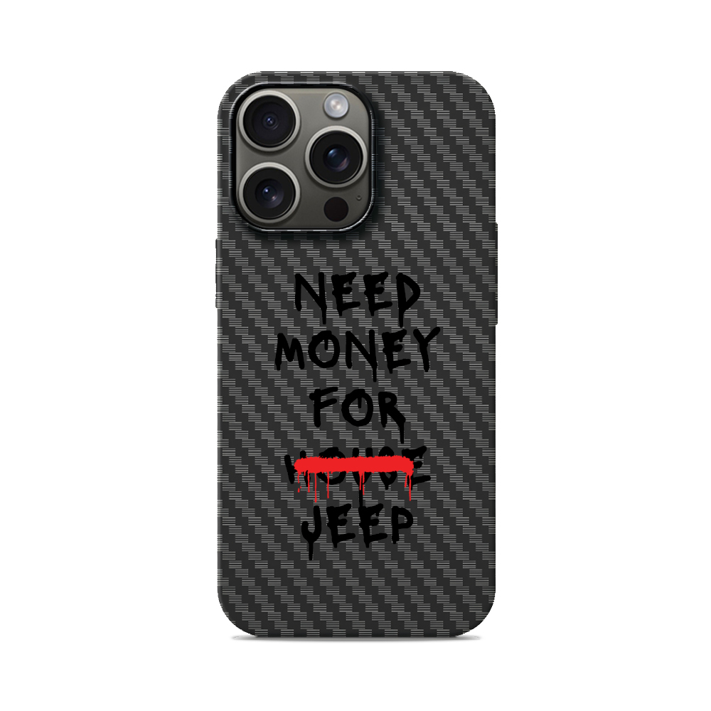 Карбоновий чохол з MagSafe для iPhone Need Money For house Need Money For house