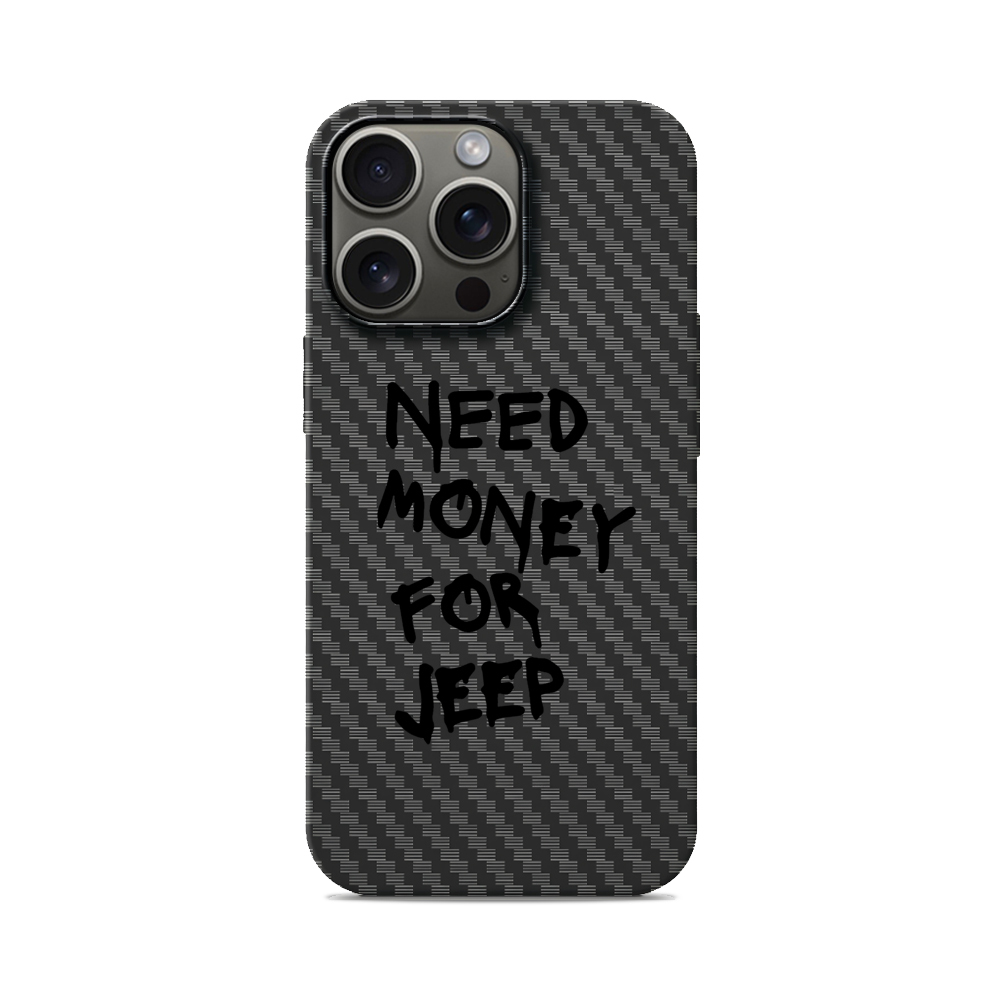 Карбоновий чохол з MagSafe для iPhone Need Money For Jeep Need Money For Jeep