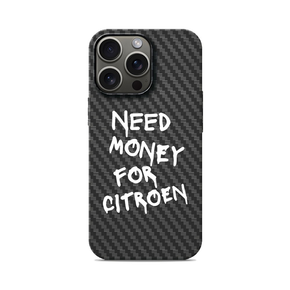 Карбоновий чохол з MagSafe для iPhone Need Money For Citroen Need Money For Citroen