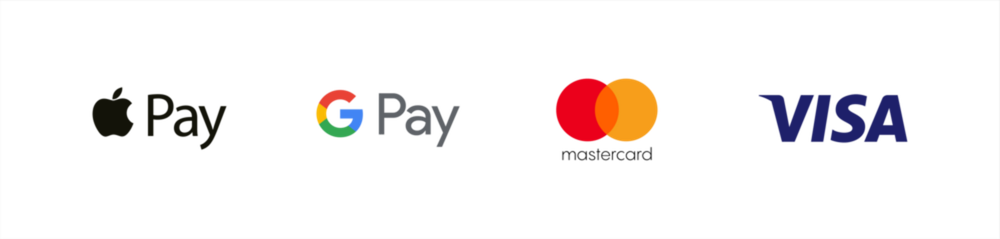 Apple Pay, Google Pay, Mastercard, Visa