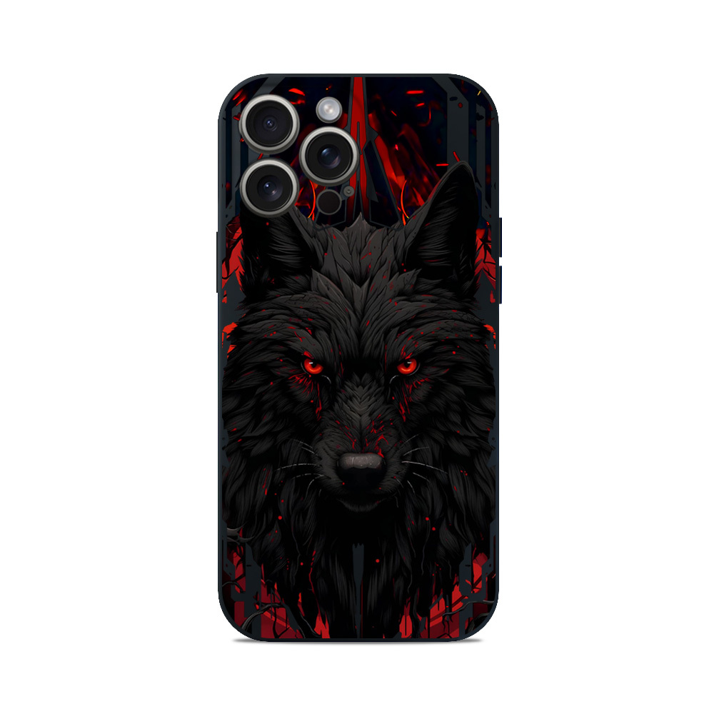 Чохол для iPhone ВОВК ЧОРНИЙ