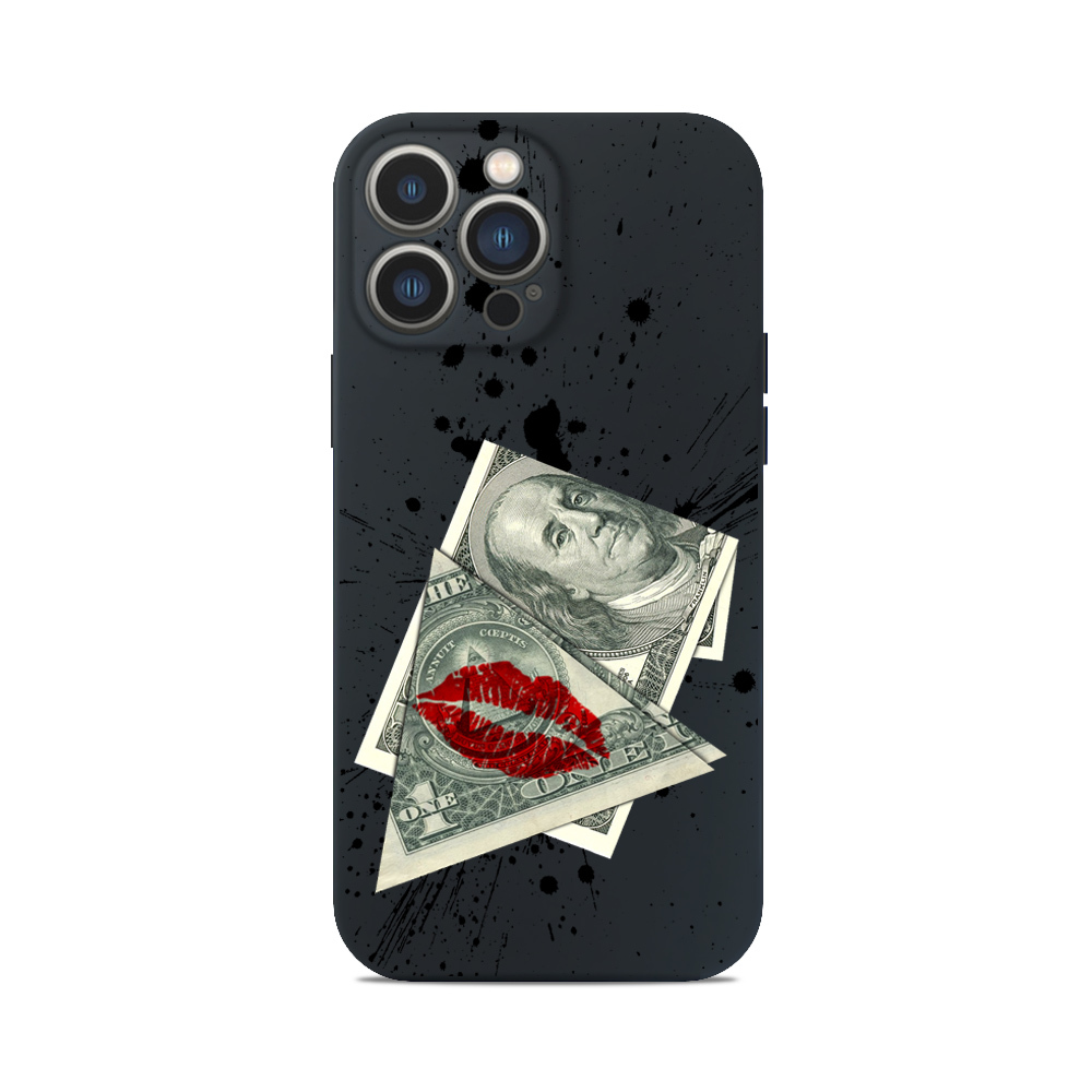 Чохол для iPhone ДОЛАРИ КЛЯКСИ ВУСТА