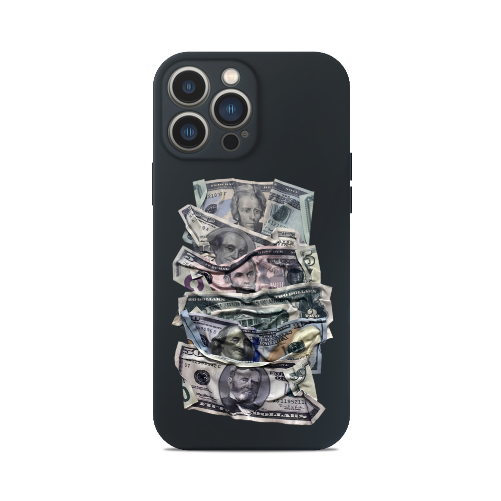 Чохол для iPhone ДОЛАРИ СКЛАДКИ