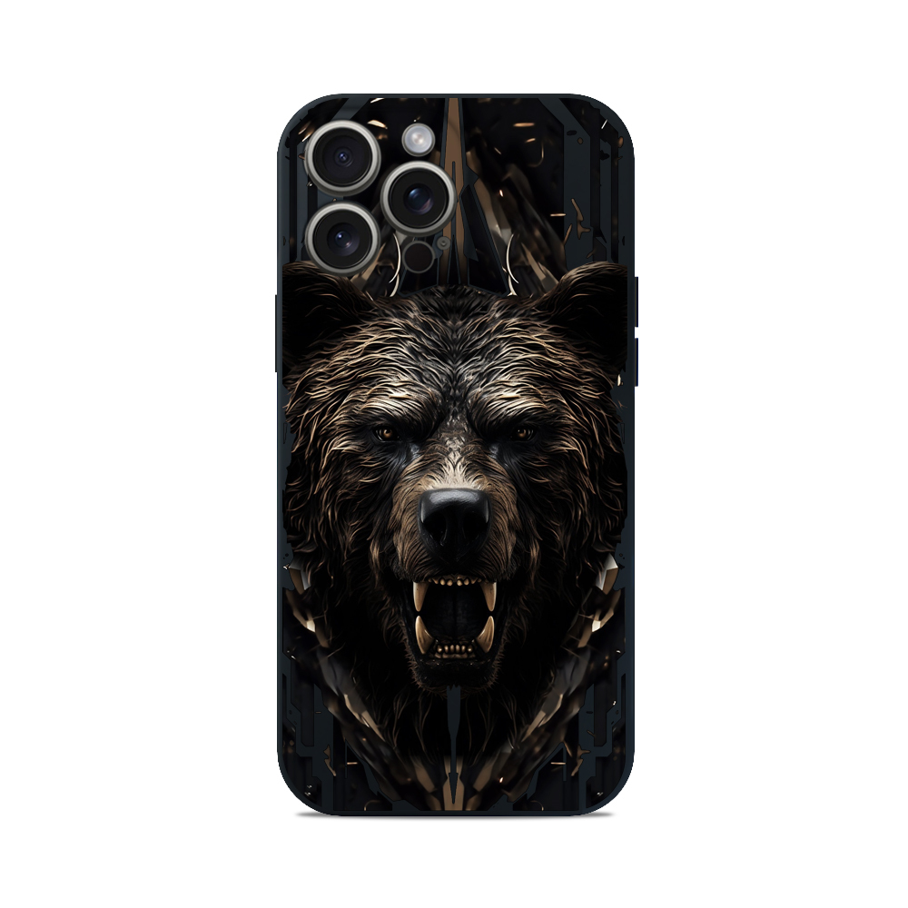 Чохол для iPhone ВЕДМІДЬ ЧОРНИЙ