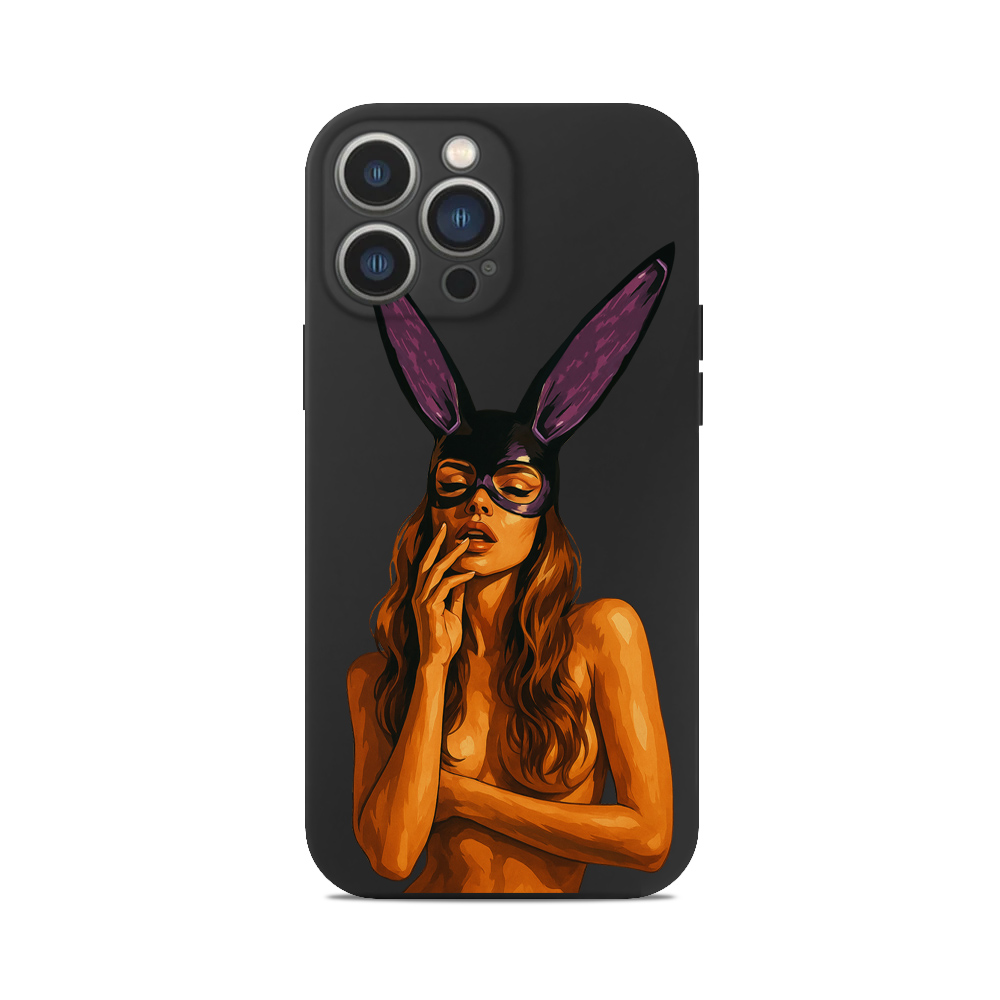 Чохол для iPhone ДІВЧИНА МАСКА КРОЛИК ЗАЄЦЬ