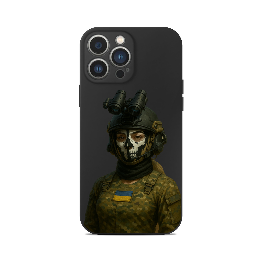 Чохол для iPhone ДІВЧИНА ПРИВИД ЗСУ
