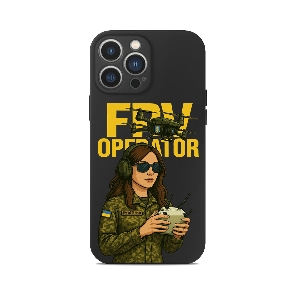 Чохол для iPhone FPV OPERATOR ЗСУ ДІВЧИНА ОПЕРАТОР ДРОН