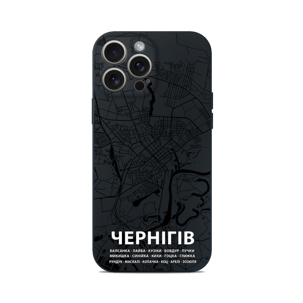 Чохол для iPhone МАПА ЧЕРНІГІВ