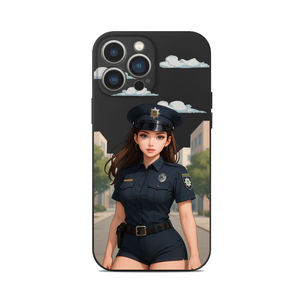 Чохол для iPhone ДІВЧИНА ПОЛІЦІЯ АНІМЕ
