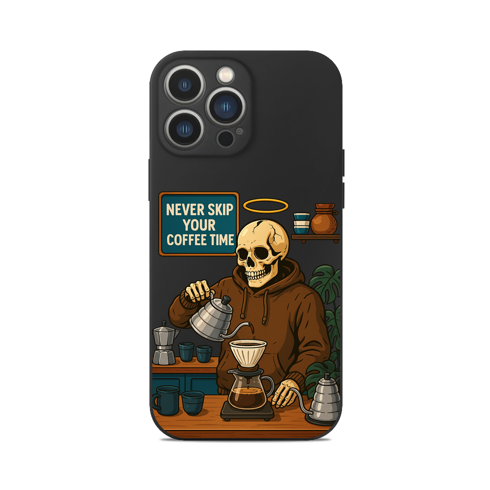 Чохол для iPhone ЧЕРЕП КАВОМАН БАРИСТА