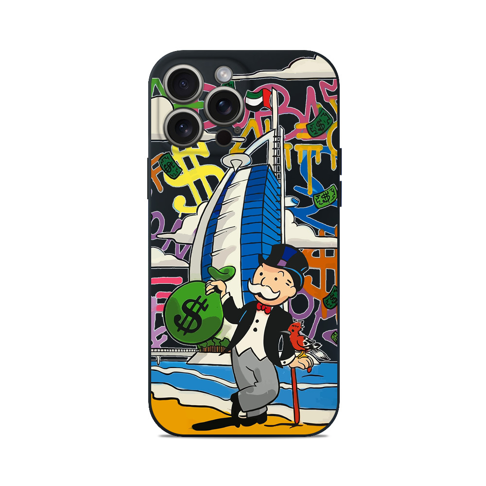 Чохол для iPhone ДЯДЯ ДУБАЙ МОНОПОЛІ MONOPOLY ГРОШІ