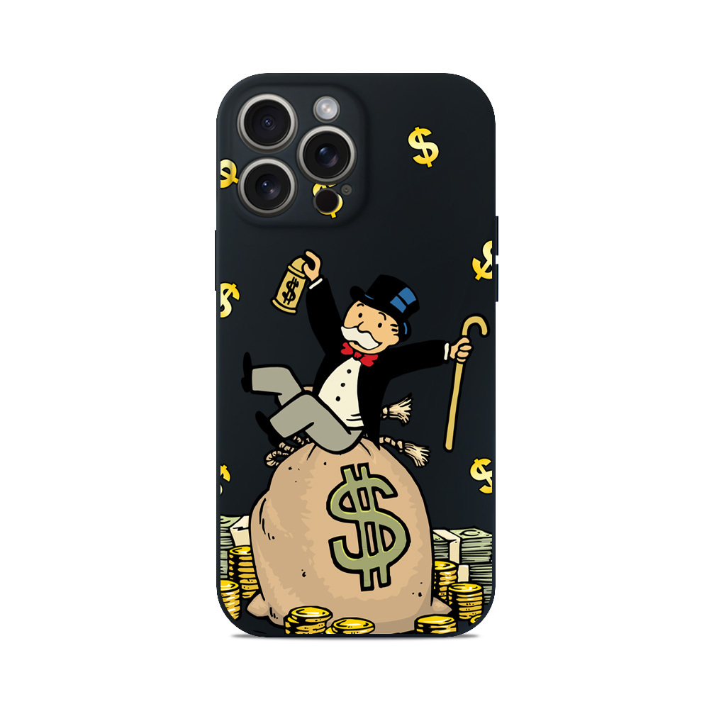 Чохол для iPhone БАГАТИЙ ДЯДЯ НА МІШКУ МОНОПОЛІ MONOPOLY ГРОШІ