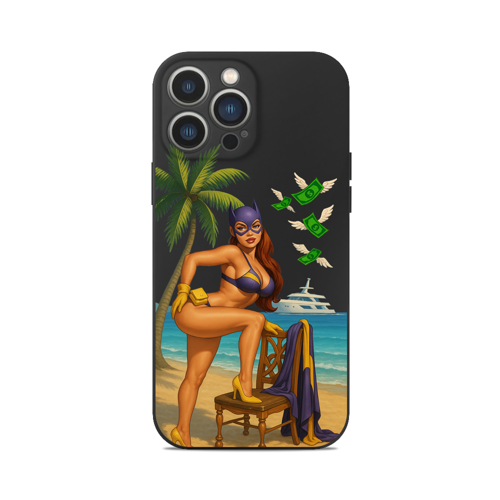 Чохол для iPhone ЖІНКА КІШКА ПЛЯЖ