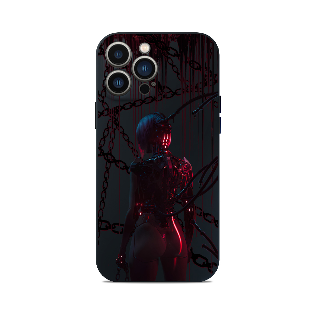 Чохол для iPhone Cyberpunk КІБЕР ДІВЧИНА