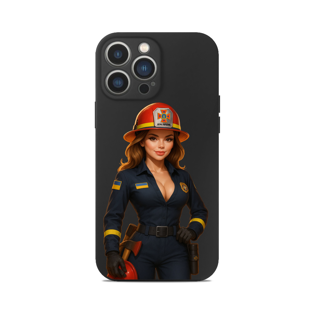 Чохол для iPhone ДСНС ДІВЧИНА ПОЖЕЖНИК