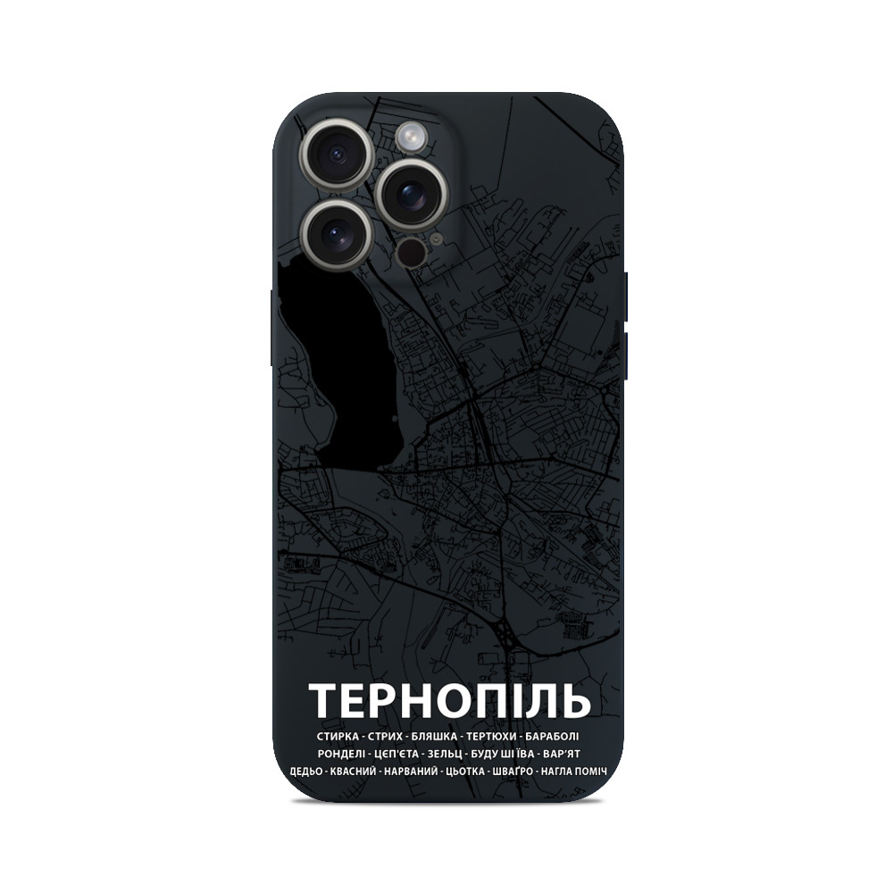 Чохол для iPhone МАПА ТЕРНОПІЛЬ