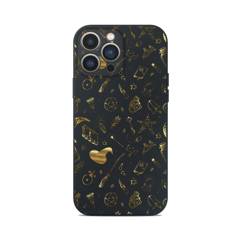 Чохол для iPhone Potter pattern золотистий ГАРРІ ПОТТЕР