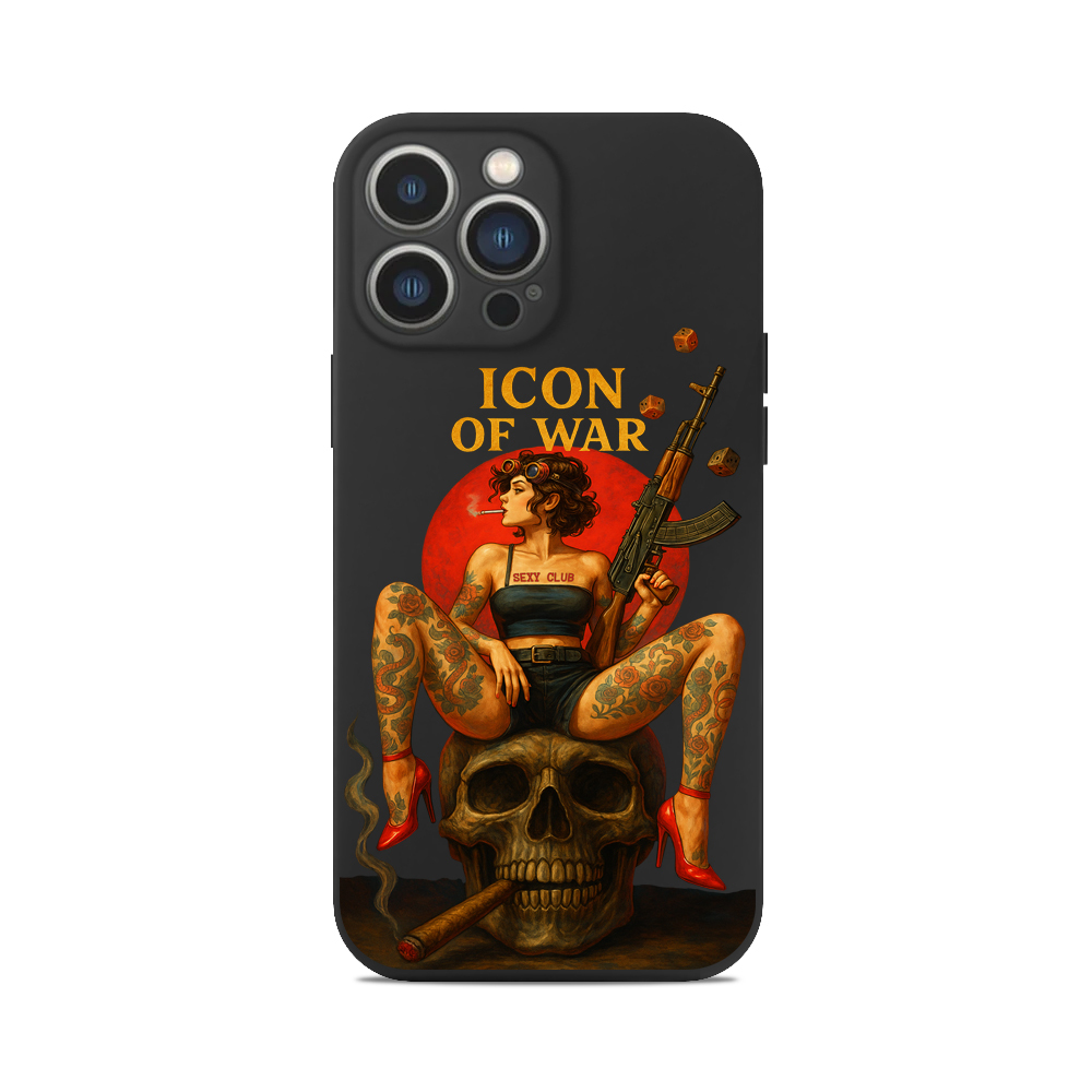 Чохол для iPhone SEXY CLUB ДІВЧИНА ЧЕРЕП ІКОНА ВІЙНИ ЗСУ