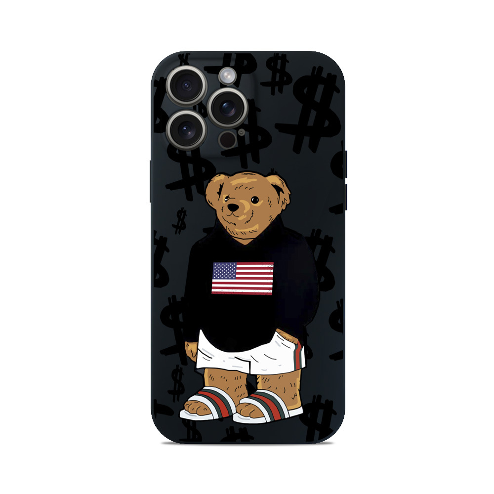 Чохол для iPhone МІШКА ХУДІ США БАКСИ