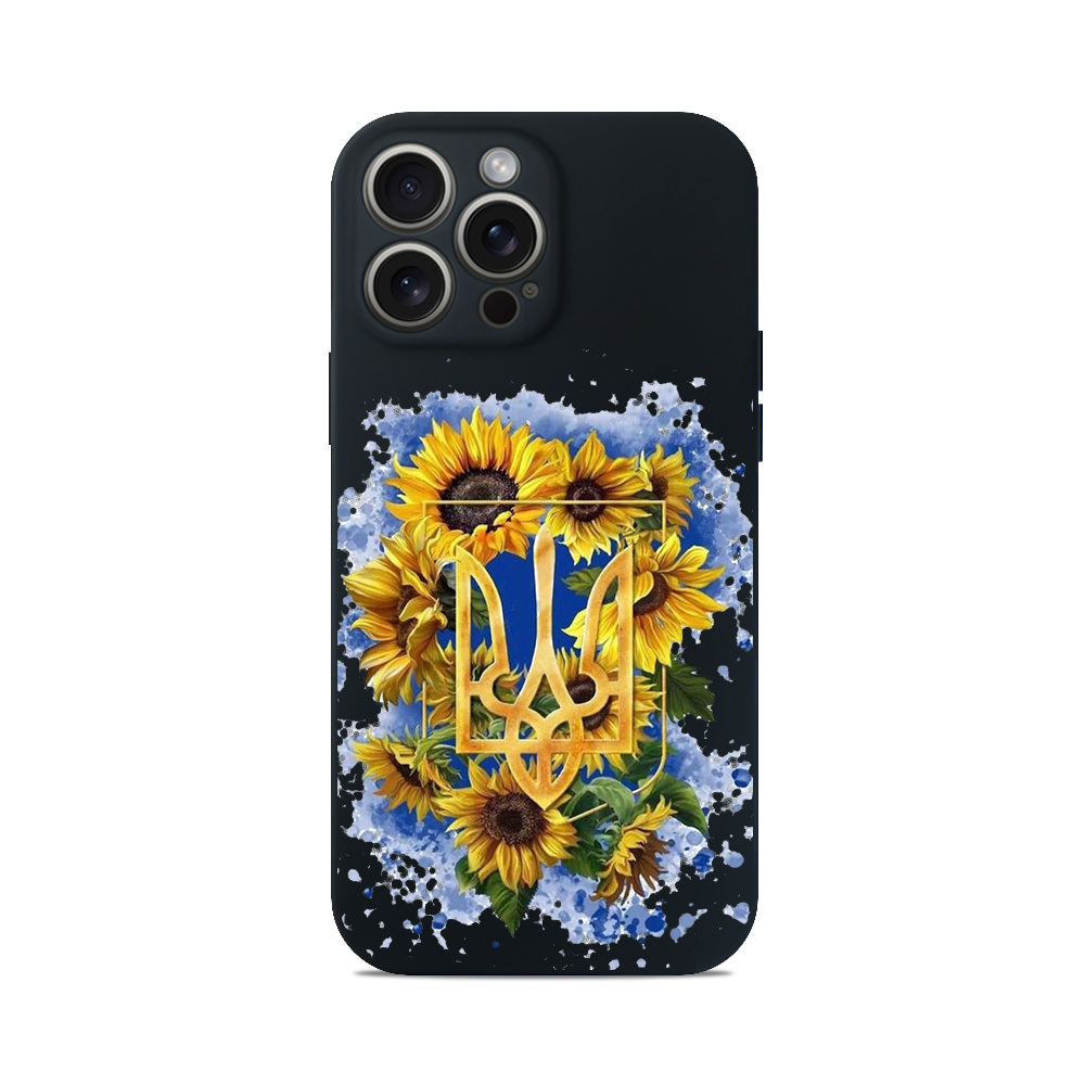 Чохол для iPhone СОНЯШНИК ГЕРБ КВІТИ