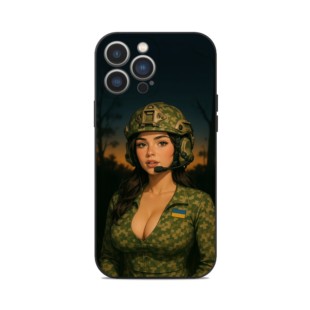 Чохол для iPhone ЗСУ ОПЕРАТОР ДІВЧИНА