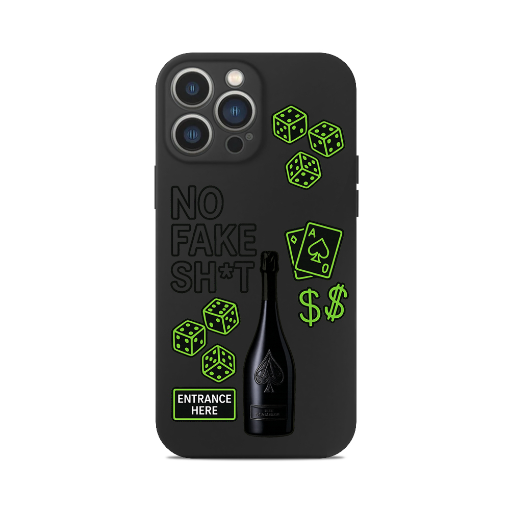 Чохол для iPhone no fake shit champagne