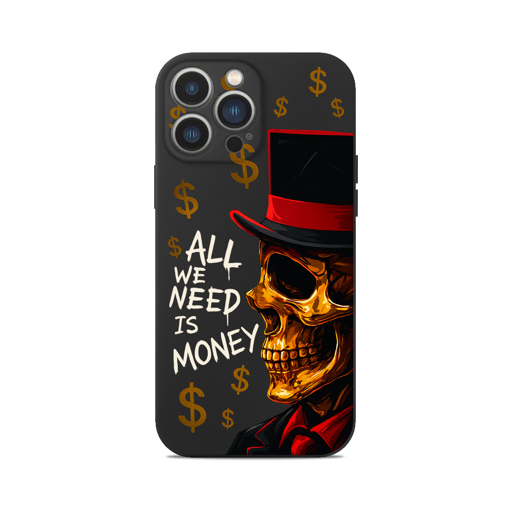 Чохол для iPhone ЧЕРЕП ALL WE NEED IS MONEY ГРОШІ