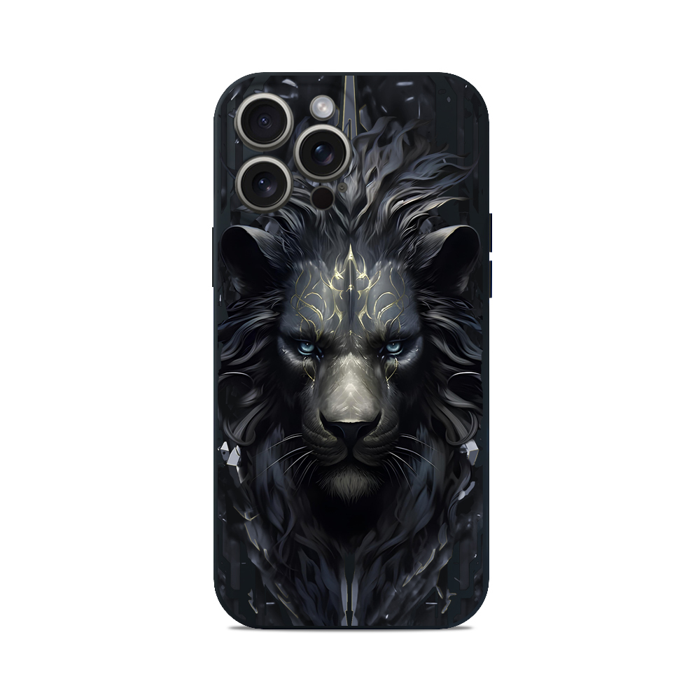 Чохол для iPhone ЛЕВ ЧОРНИЙ
